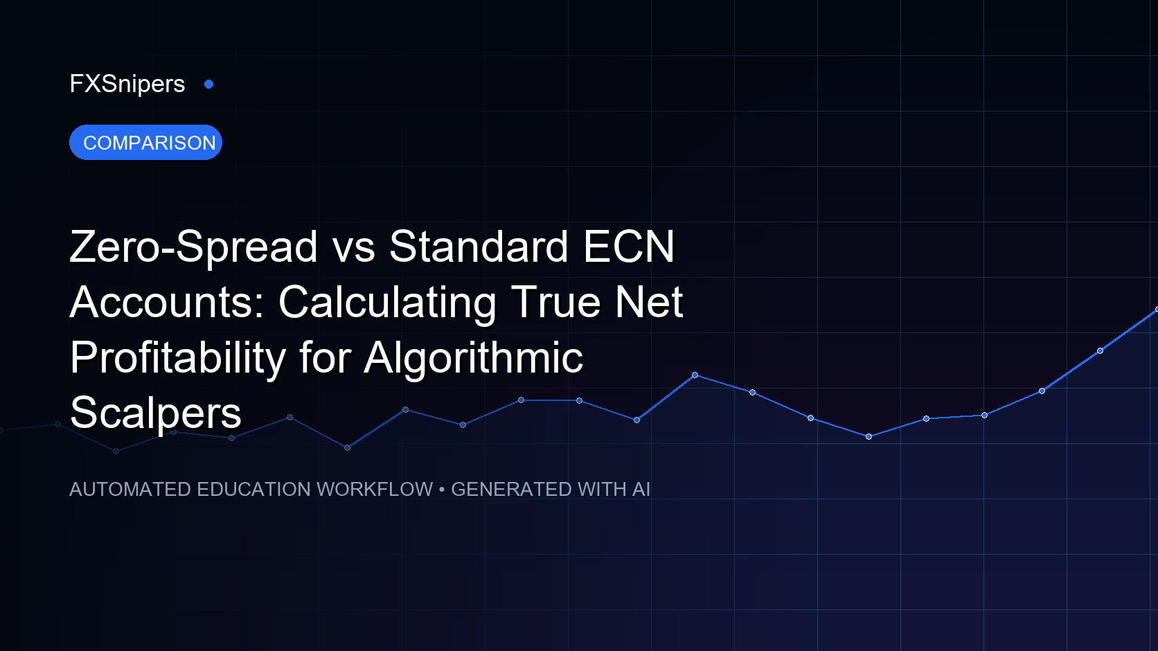 Zero-Spread vs Standard ECN Accounts: Calculating True Net Profitability for Algorithmic Scalpers