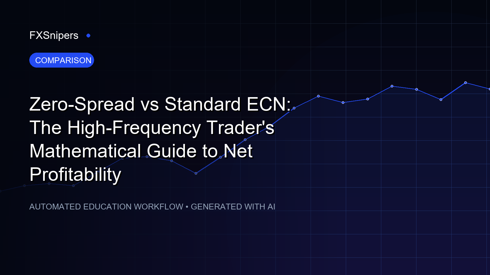 Zero-Spread vs Standard ECN: The High-Frequency Trader's Mathematical Guide to Net Profitability